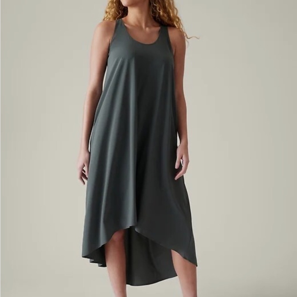 NWT Athleta Presidio Grey High Low Dress